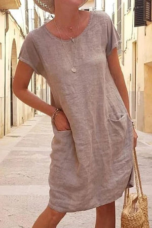 Vestido Casual Elena com Bolsos