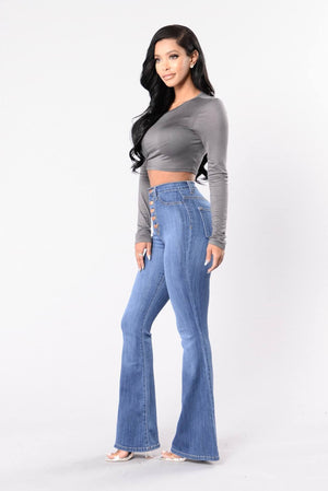 Calça Jeans Modeladora Flare Cintura Perfeita