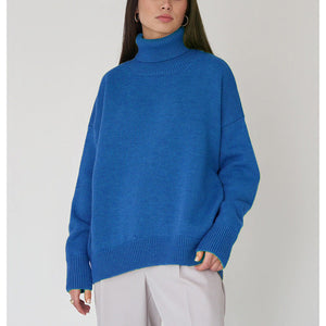 Suéter de cuello alto de gran tamaño Chaleur Tricot